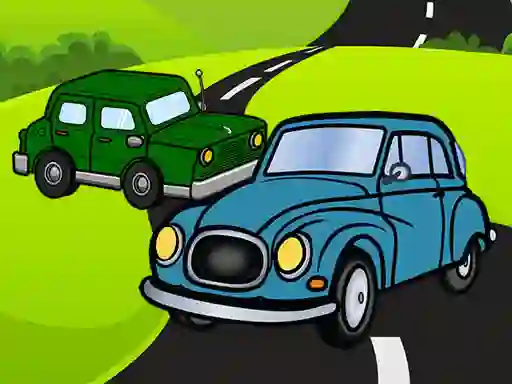 Gêm Cartoon Car Jigsaw ar-lein