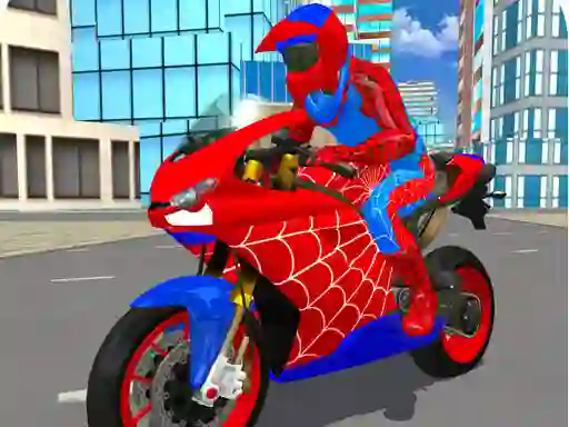 Gêm Hero Stunt Spider Bike Simulator 3d 2 ar-lein