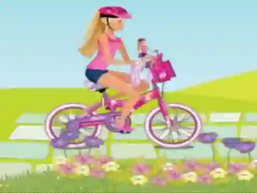 Gêm BARBIE RIDES A BIKE ar-lein
