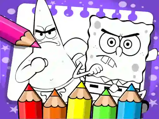 Gêm Sponge Bob Coloring Book ar-lein