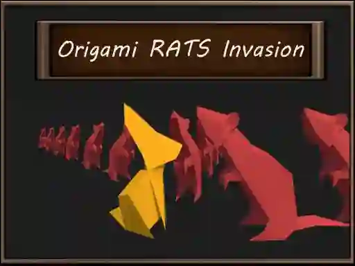 Gêm Origami Rats Invasion ar-lein