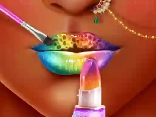Gêm Princess Lip Art Salon ar-lein