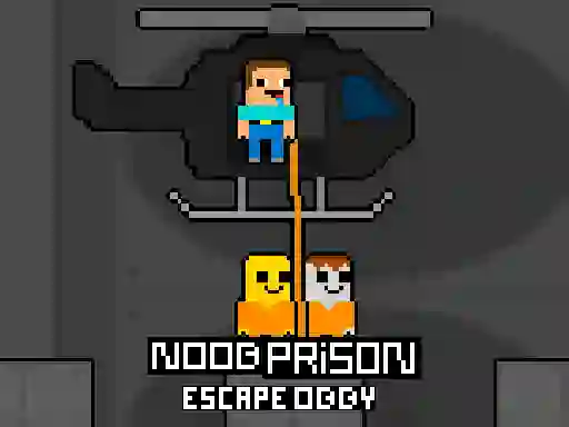 Gêm Noob Prison Escape Obby ar-lein