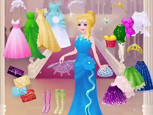 Gêm Cinderella Dress Up Girl Games ar-lein