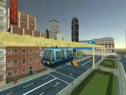 Gêm Sky Train Simulator: Elevated Train Driving ar-lein