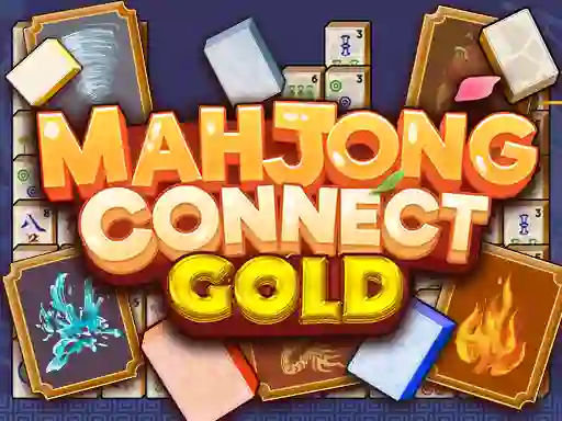 Gêm Mahjong Connect Gold ar-lein