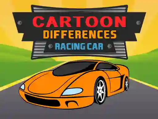 Gêm Cartoon Racing: Car Differences ar-lein