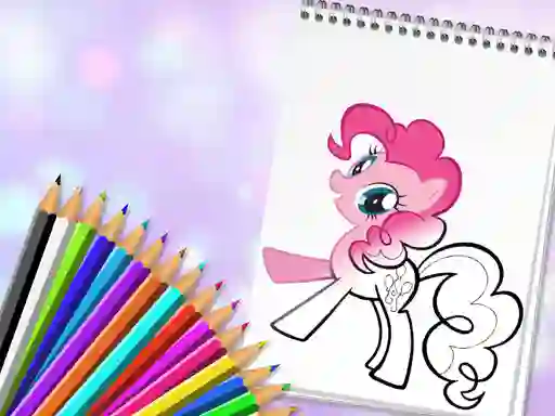 Gêm Cute Pony Coloring Book ar-lein