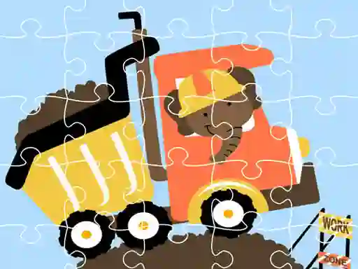 Gêm Dumper Trucks Jigsaw ar-lein