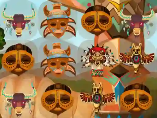Gêm Totem Match 3 ar-lein