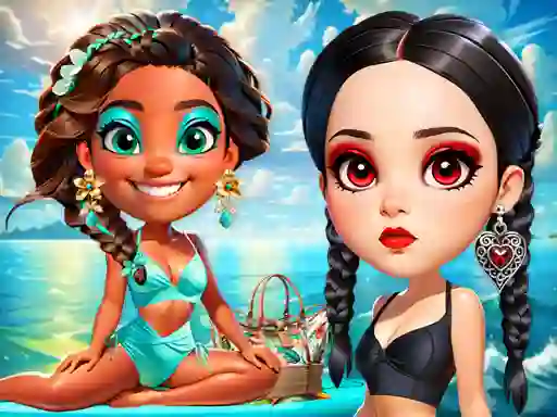 Gêm Wave Chic Ocean Fashion Frenzy ar-lein