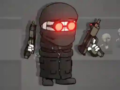 Gêm Madness Combat The Sheriff Clones ar-lein