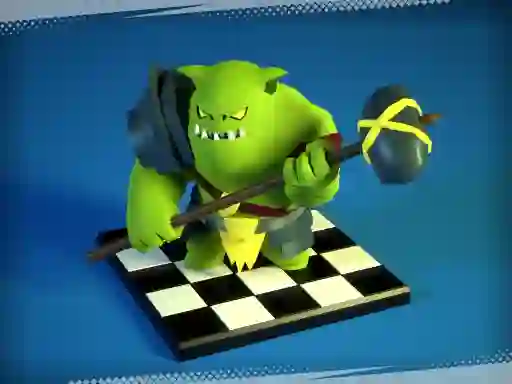 Gêm Checkers RPG Online Battle ar-lein