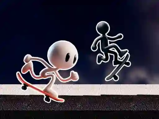 Gêm Black and White Stickman ar-lein