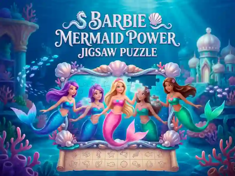 Gêm Barbie Mermaid Power Jigsaw Puzzle ar-lein