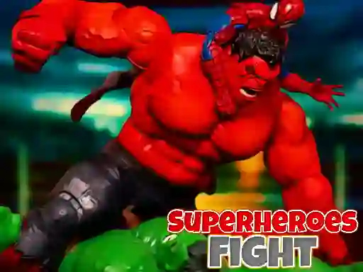 Gêm Superheroes Fight ar-lein