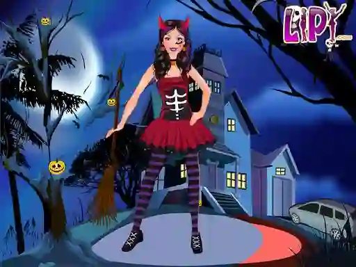 Gêm Halloween Doll Party Fashion ar-lein