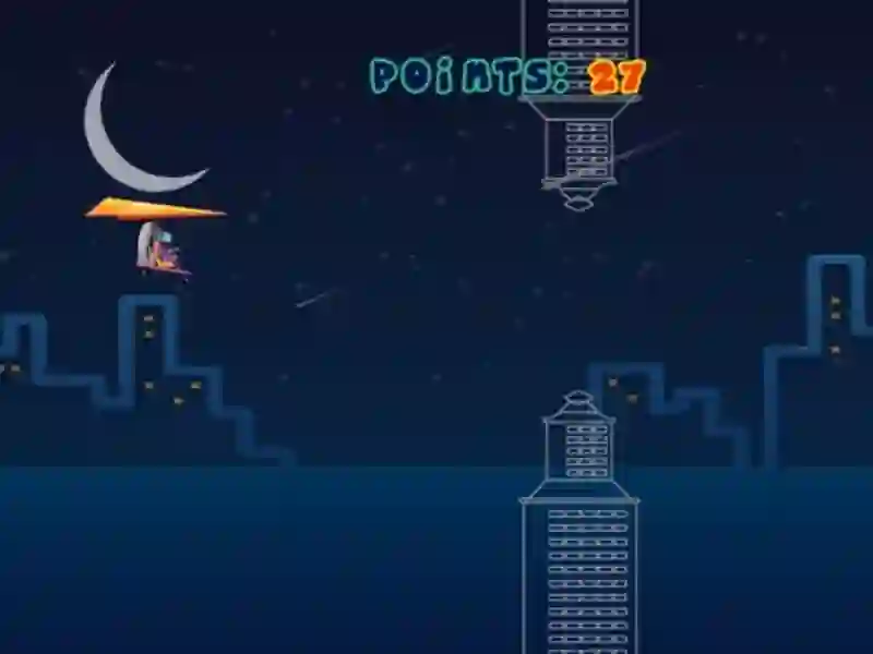 Gêm Midnight Sky Runner ar-lein