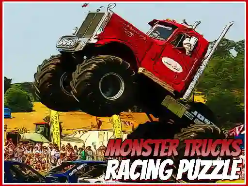 Gêm Monster Trucks Racing Puzzle ar-lein