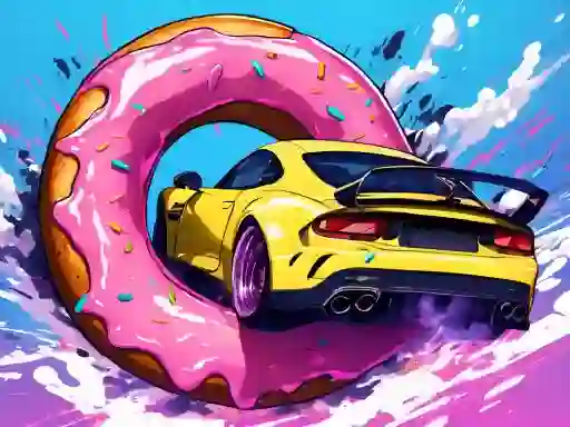 Gêm Roof Car Stunt ar-lein