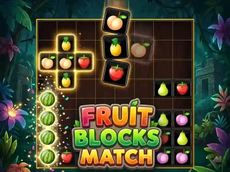 Gêm Fruit Blocks Match ar-lein