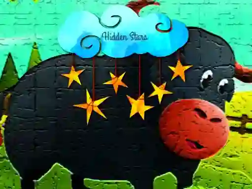 Gêm Cartoon Hidden Stars ar-lein