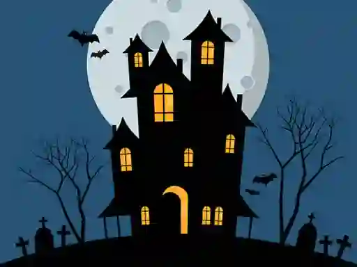 Gêm Halloween Night Match 3 ar-lein