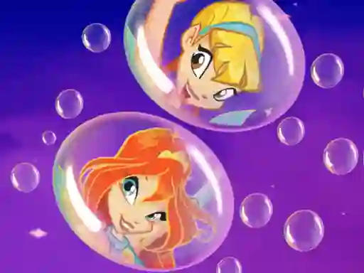 Gêm Draw Winx Bubble Path ar-lein