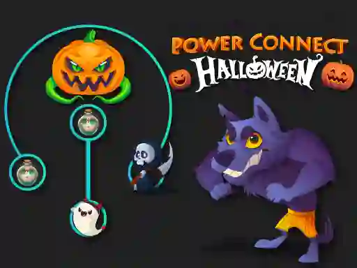 Gêm Power Connect Halloween ar-lein