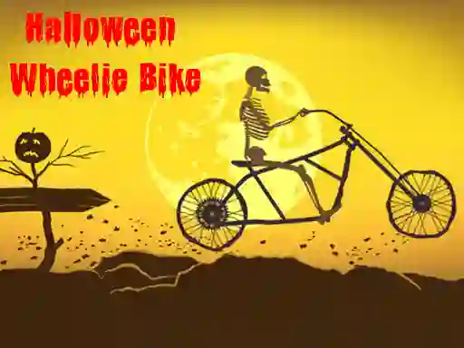 Gêm Halloween Wheelie Bike ar-lein