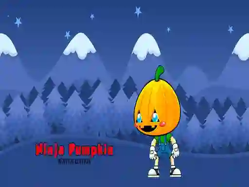 Gêm Ninja Pumpkin Winter Edition ar-lein