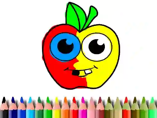 Gêm Back To School: Apple Coloring Book ar-lein