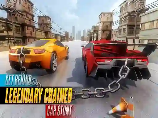 Gêm Chained Car Stunts Race Mega Ramp ar-lein