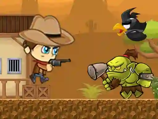 Gêm Super Cowboy Running ar-lein