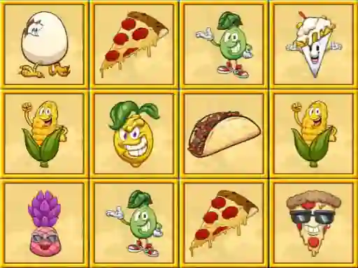 Gêm Foody Memory ar-lein