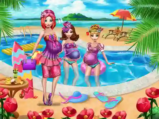 Gêm Moms Summer Break ar-lein