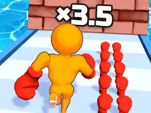 Gêm Muscle Man Rush ar-lein