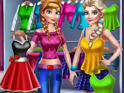 Gêm Princesses Casual Outfits ar-lein