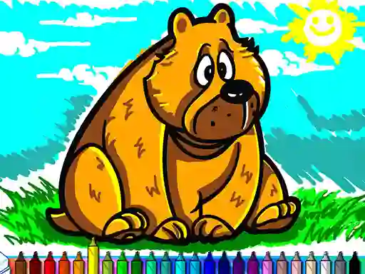 Gêm Coloring Book Animals ar-lein