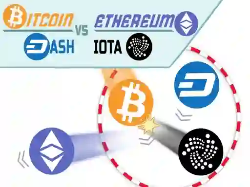 Gêm Bitcoin vs Ethereum ar-lein