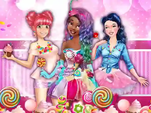 Gêm Sweet Party With Princesses ar-lein