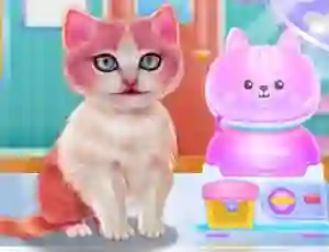 Gêm Kitty Dental Caring ar-lein