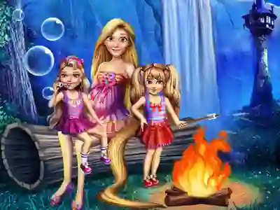 Gêm Gorgeous Twins Spring Camp ar-lein