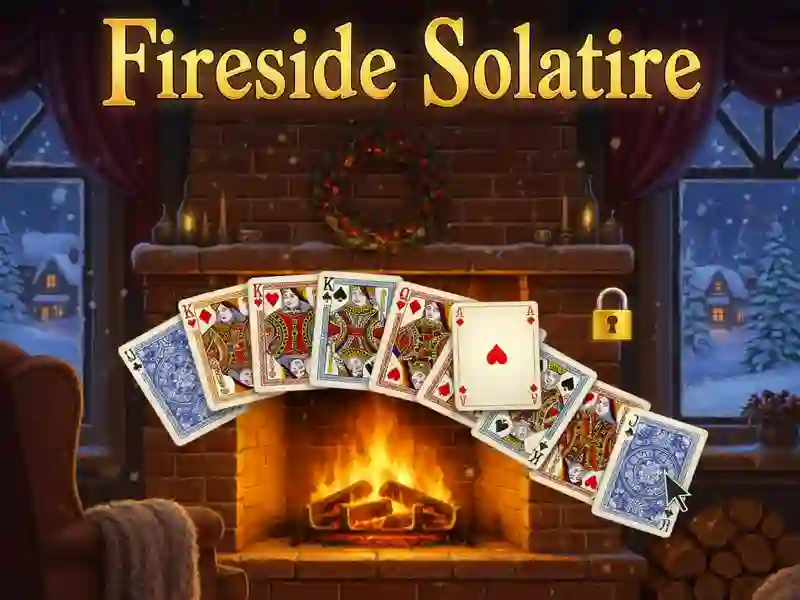 Gêm Fireside Solitaire ar-lein