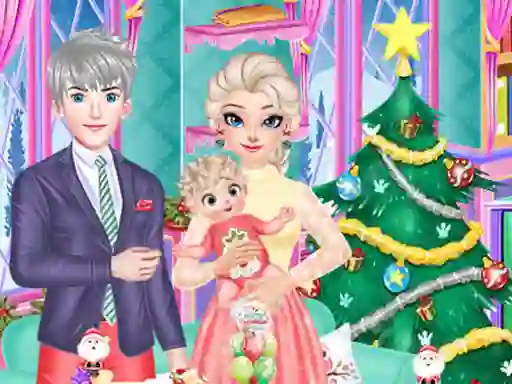 Gêm Frozen Family Christmas Preparation ar-lein