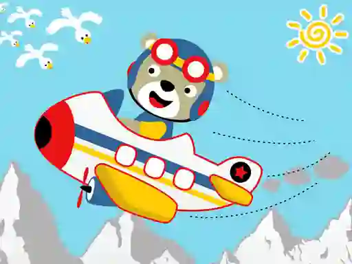 Gêm Friendly Airplanes For Kids Coloring ar-lein