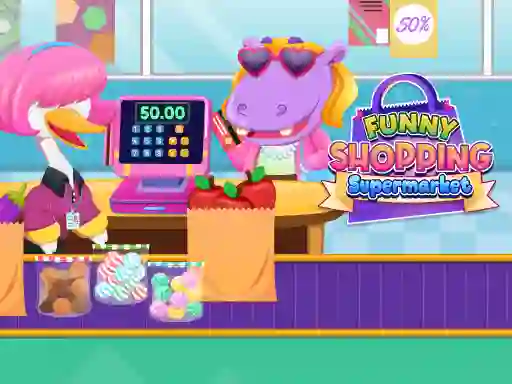 Gêm Funny Shopping Supermarket ar-lein