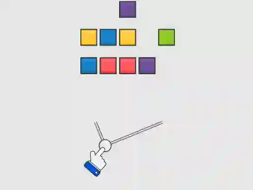 Gêm Slingshot vs Bricks ar-lein