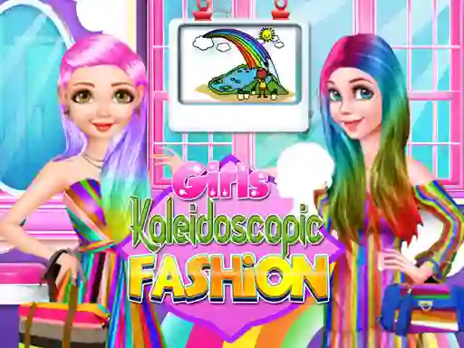 Gêm Girls Kaleidoscopic Fashion ar-lein
