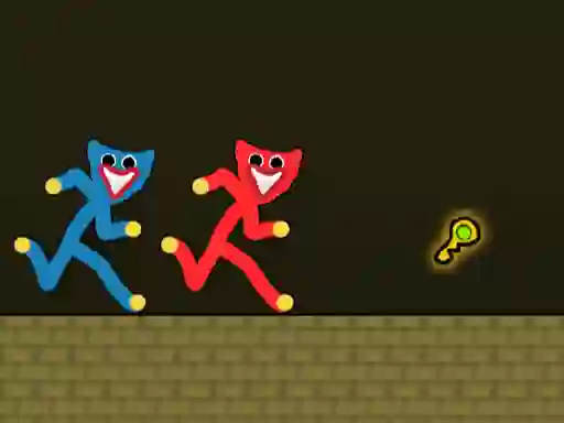 Gêm Red and Blue Stickman Huggy ar-lein